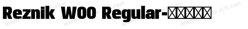 Reznik W00 Regular字体转换